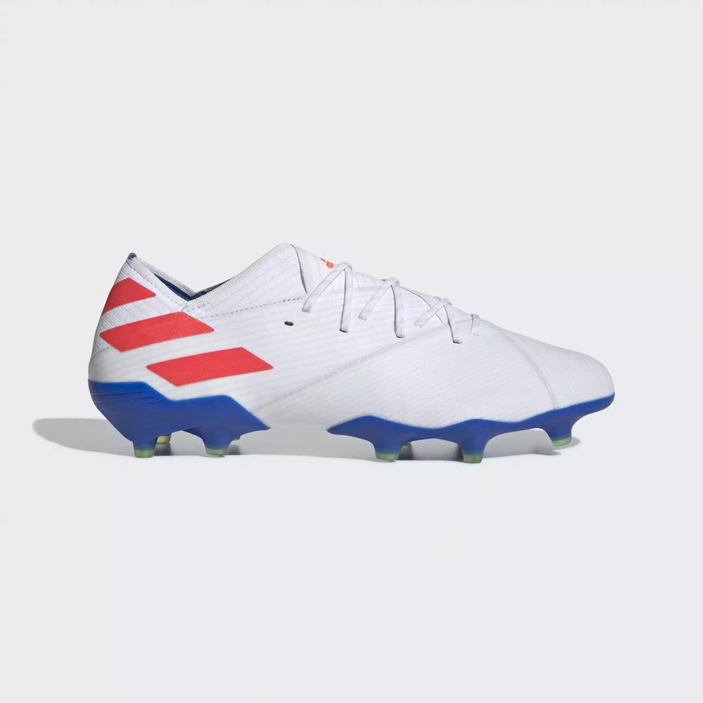 Adidas Nemeziz Messi 19.1 Firm Ground Tacos de Futbol Blancos Para Hombre (MX-64429)